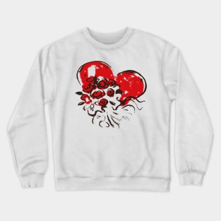 Valentine's Day - Vintage Floral Heart Crewneck Sweatshirt